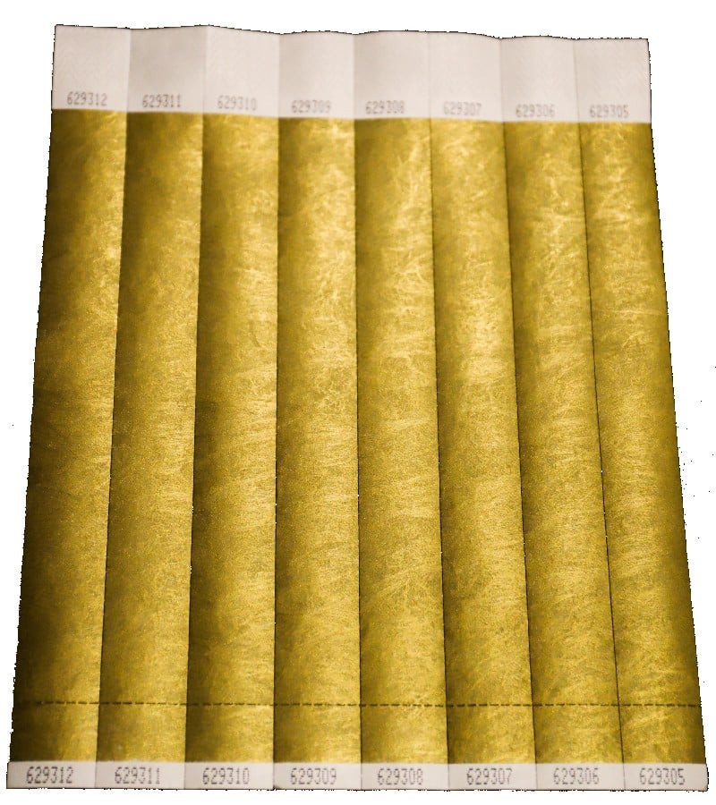 Pulseras lisas doradas