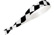 Pulsera de tela cuadrada negra