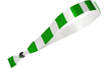 Tela verde con rayas blancas