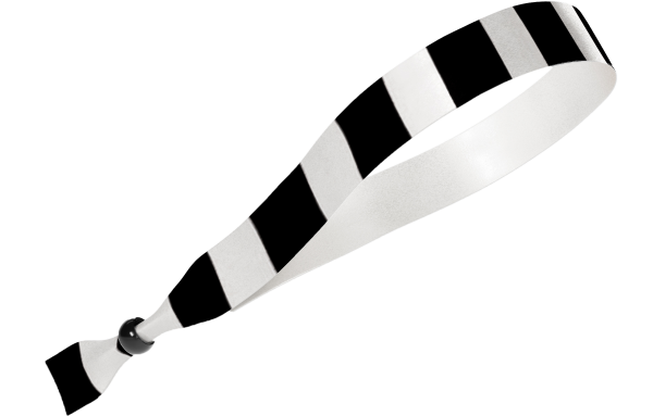 Tela con rayas blancas y negras