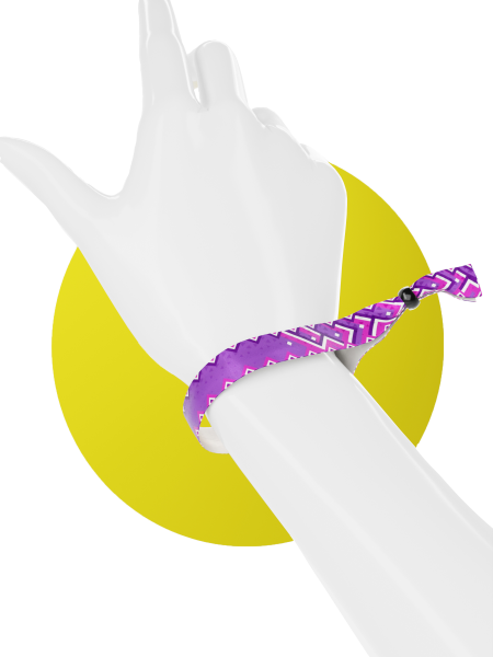 Tela - Rayas púrpuras de festival