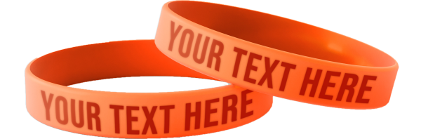 Pulseras de silicona impresas personalizadas