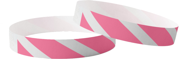 Tyvek liso a rayas rosa