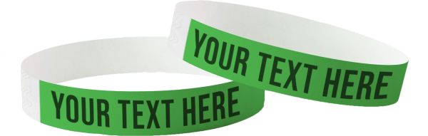 Pulseras Tyvek impresas - Biodegradables