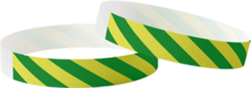 Pulseras Tyvek lisas - Biodegradables